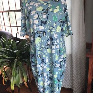 LuLaRoe Sheath Dress, 3XL, turquoise